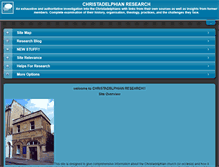 Tablet Screenshot of christadelphianresearch.com